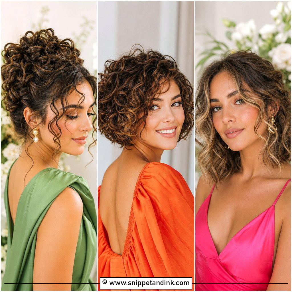 15 Curly Hairstyles for a Wedding Guest to Love