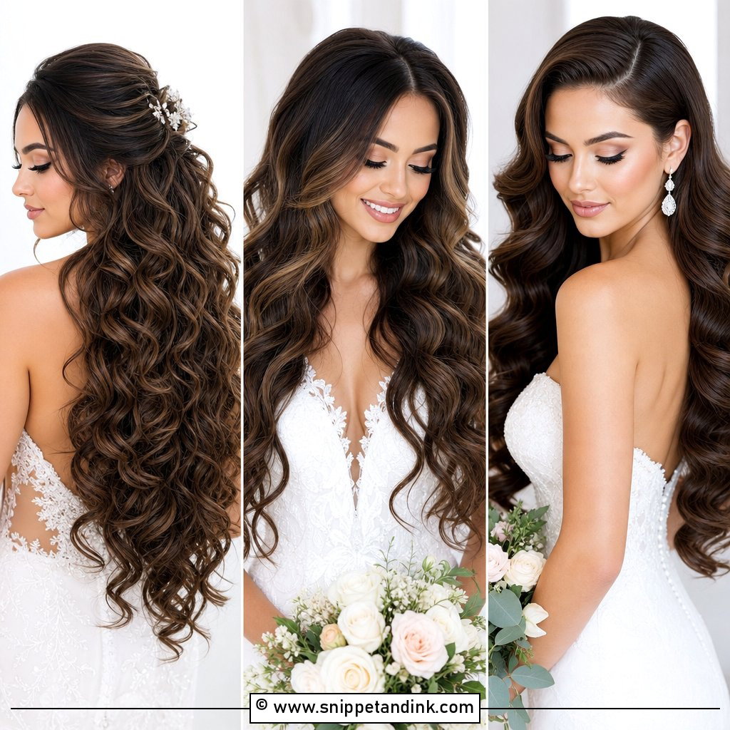 15 Down Curly Hairstyles for Wedding Soft Romantic Looks