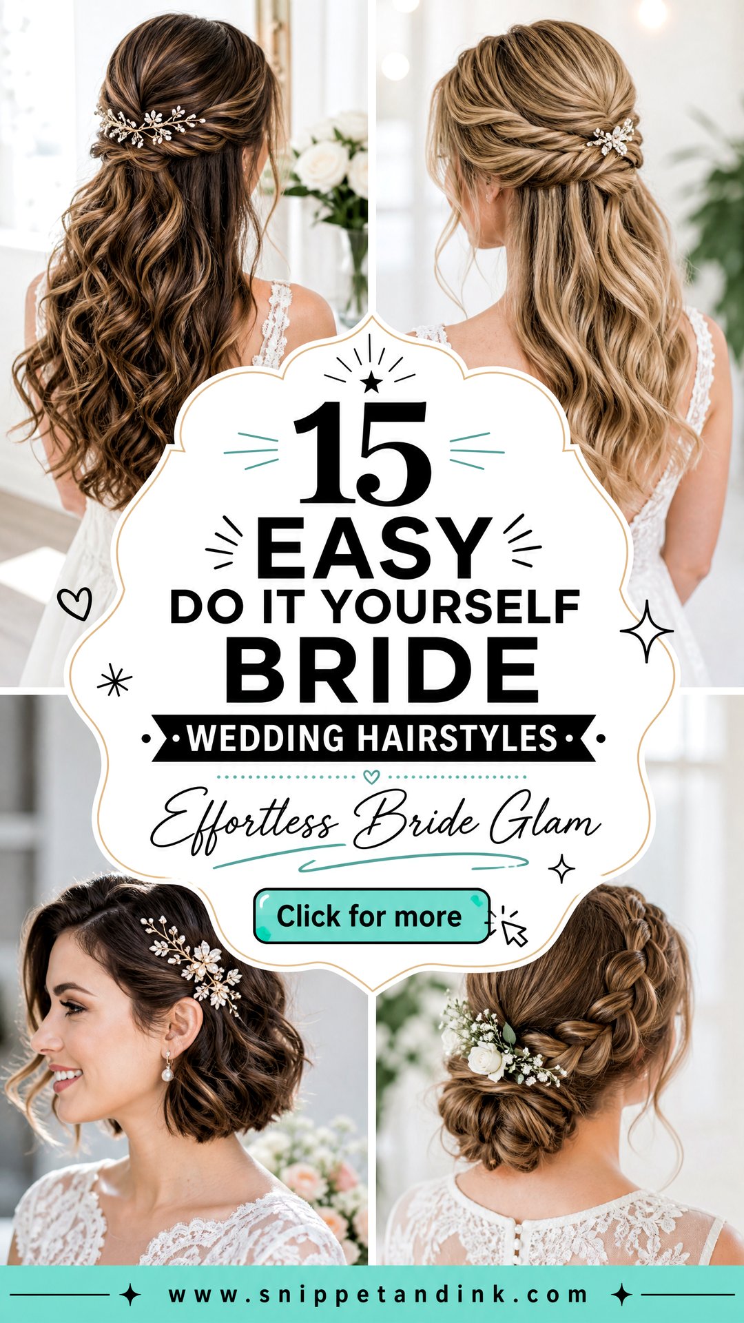 15 Easy Do It Yourself Bride Wedding Hairstyles to Try - 15 Easy Do It Yourself Bride Wedding Hairstyles to Try