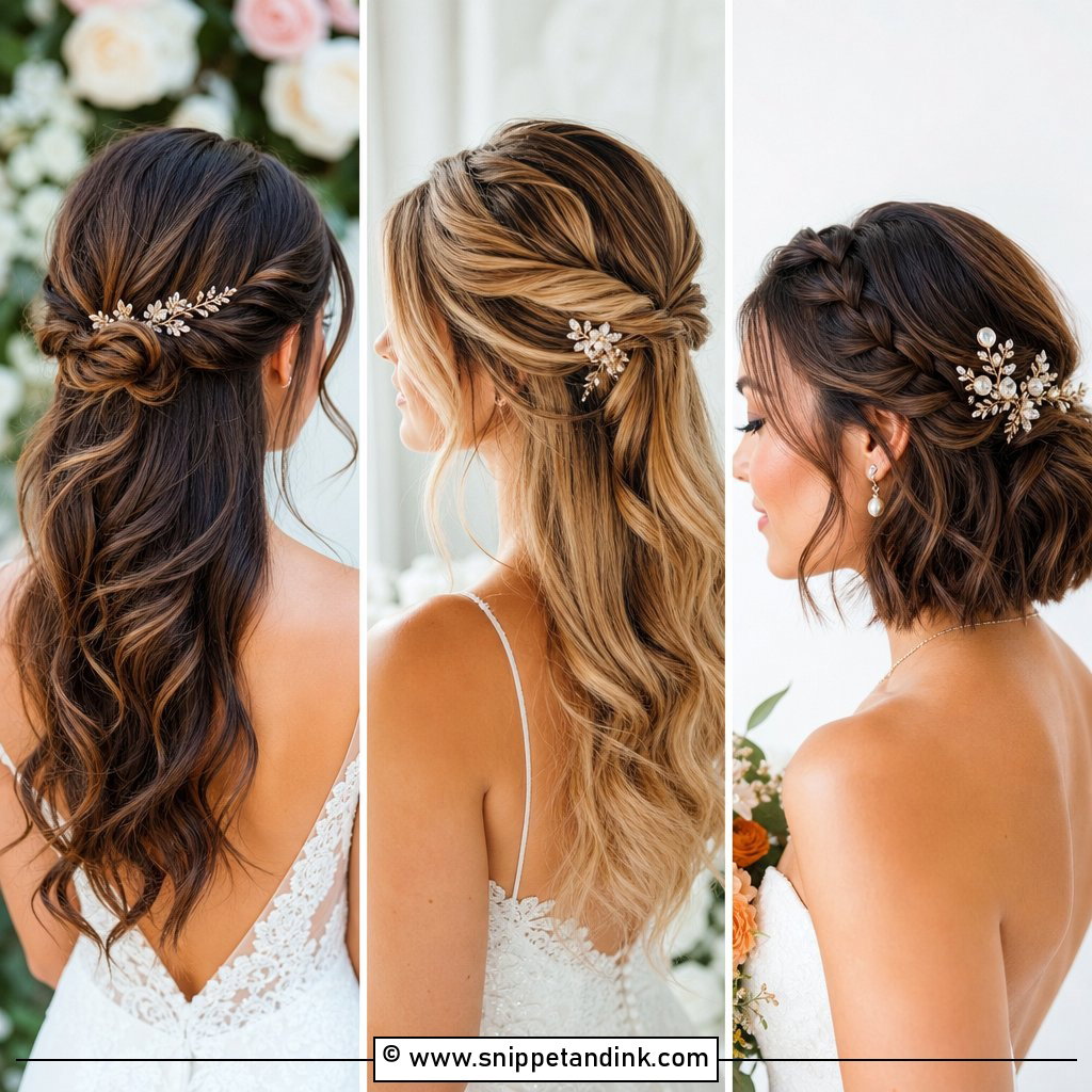 15 Easy Do It Yourself Bride Wedding Hairstyles to Try