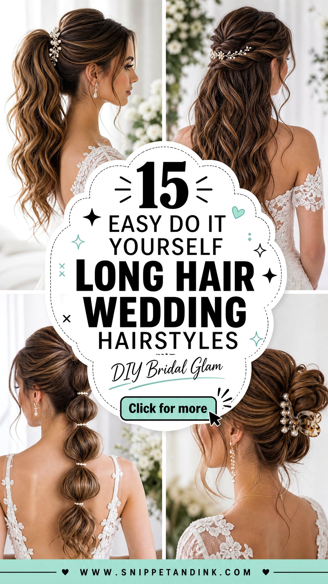 15 Easy Do It Yourself Long Hair Wedding Hairstyles to Try - 15 Easy Do It Yourself Long Hair Wedding Hairstyles to Try