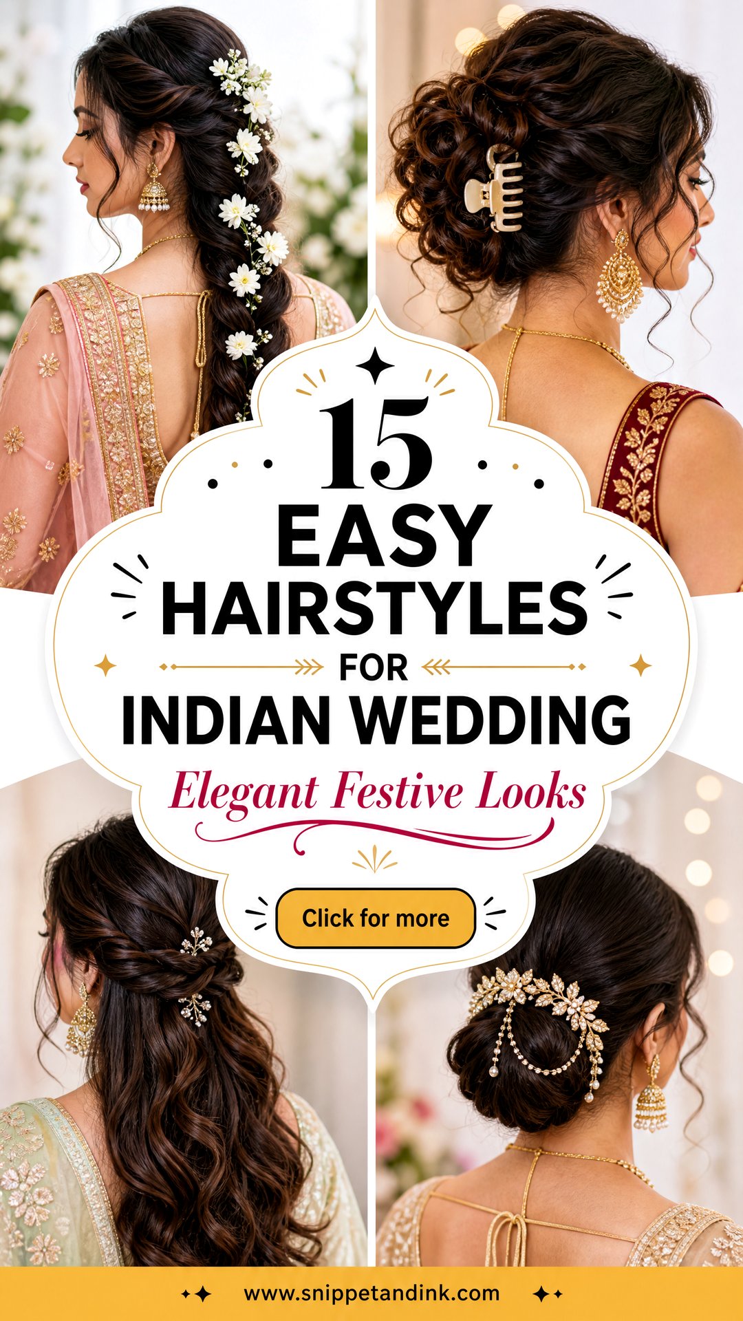 15 Easy Hairstyles for Indian Wedding Elegant Festive Looks - 15 Easy Hairstyles for Indian Wedding: Elegant Festive Looks