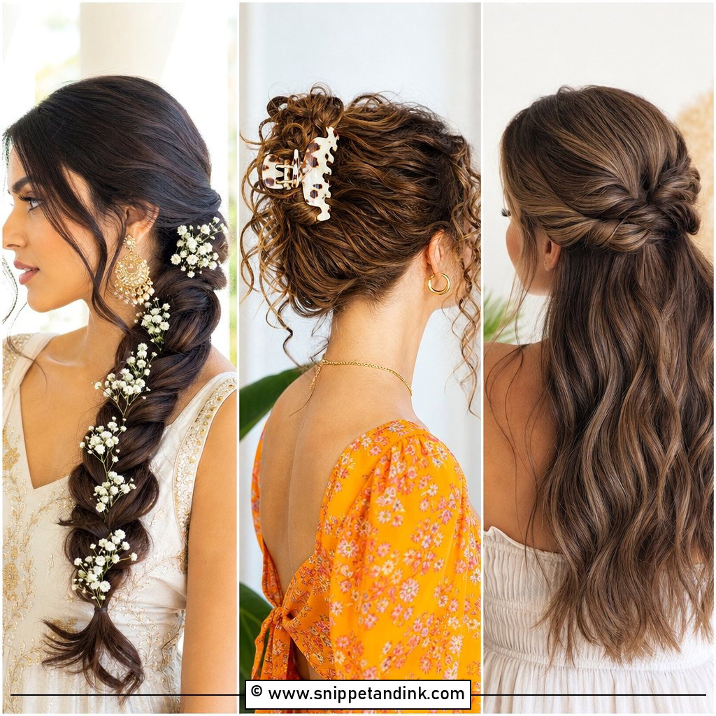 15 Easy Hairstyles for Indian Wedding Elegant Festive Looks