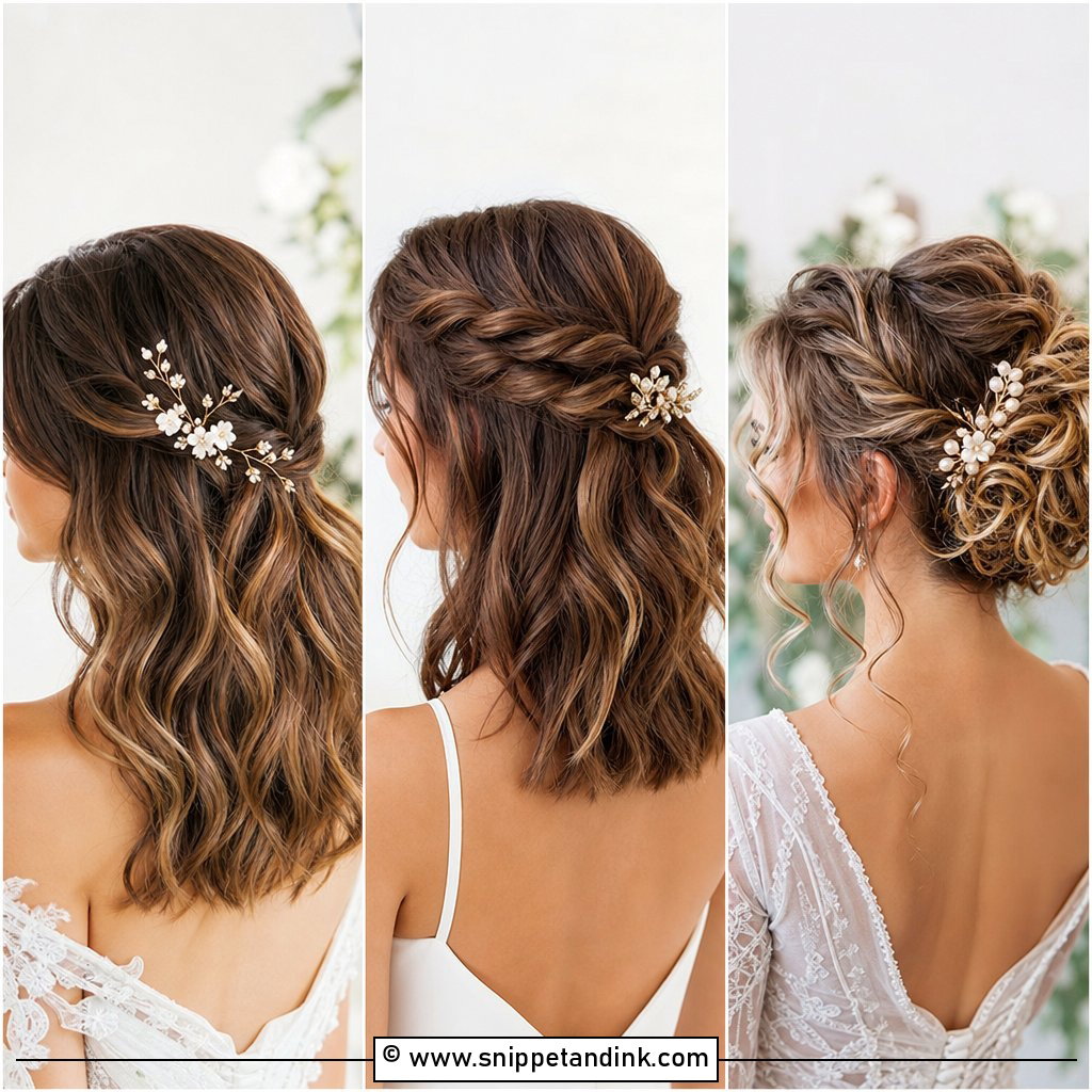 15 Easy Hairstyles for Medium Hair for Wedding Chic Looks