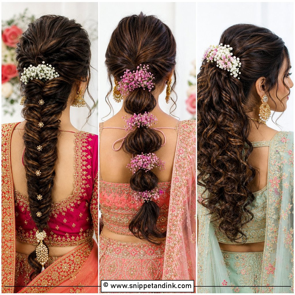 15 Easy Indian Wedding Hairstyles for Effortless Glam Looks