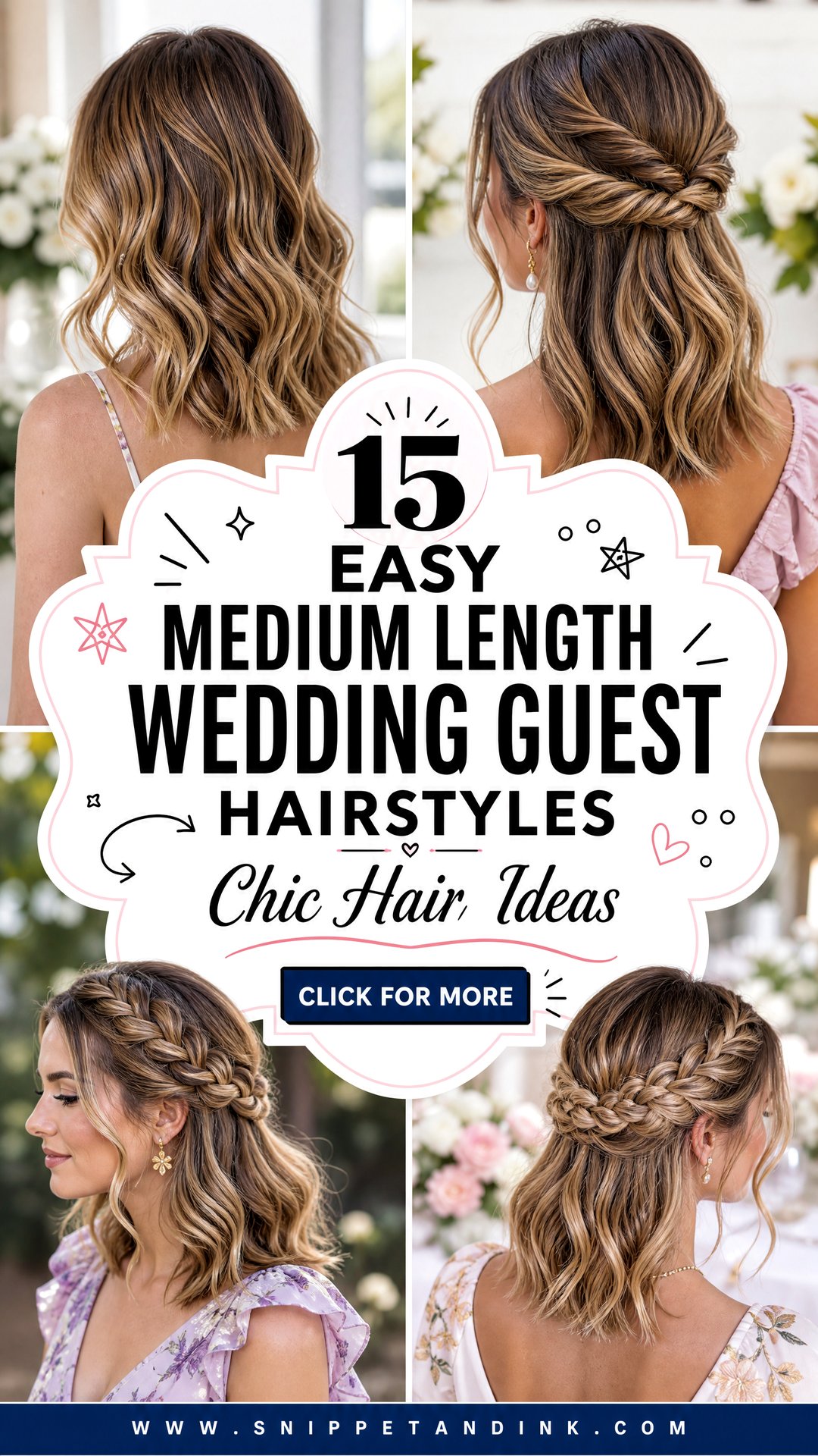 15 Easy Medium Length Wedding Guest Hairstyles Chic Ideas - 15 Easy Medium Length Wedding Guest Hairstyles: Chic Ideas