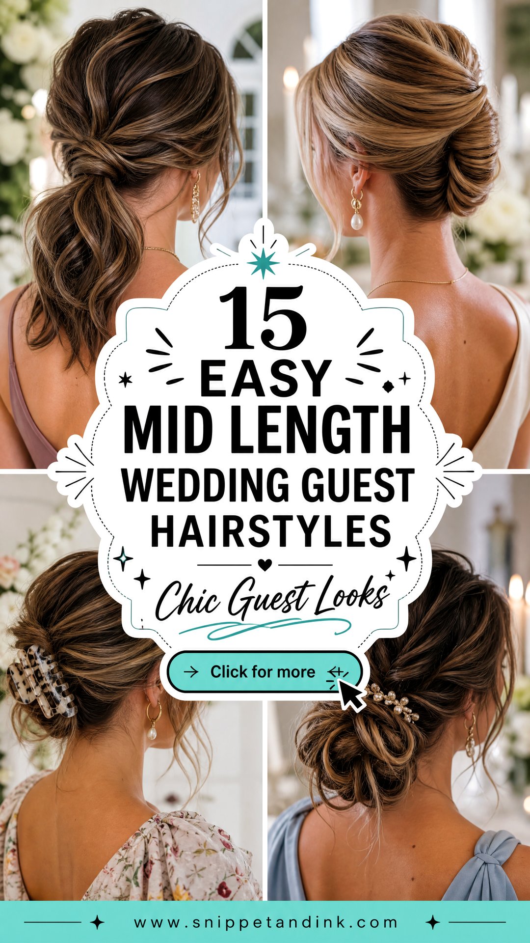 15 Easy Mid Length Wedding Guest Hairstyles Chic Looks - 15 Easy Mid Length Wedding Guest Hairstyles: Chic Looks