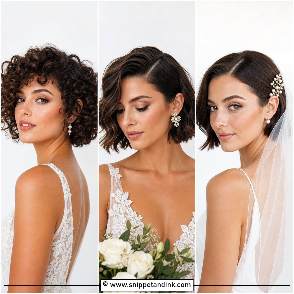 15 Easy Short Hair Wedding Styles for a Beautiful Look