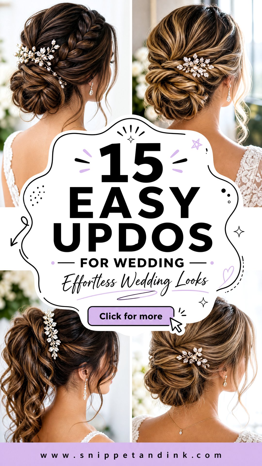 15 Easy Updos for Wedding Looks That Feel Effortless - 15 Easy Updos for Wedding Looks That Feel Effortless