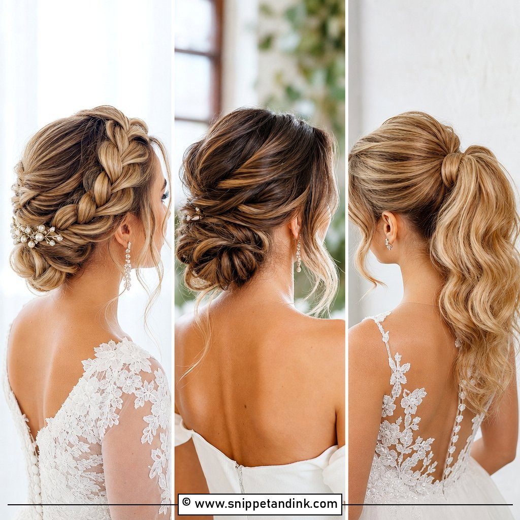 15 Easy Updos for Wedding Looks That Feel Effortless
