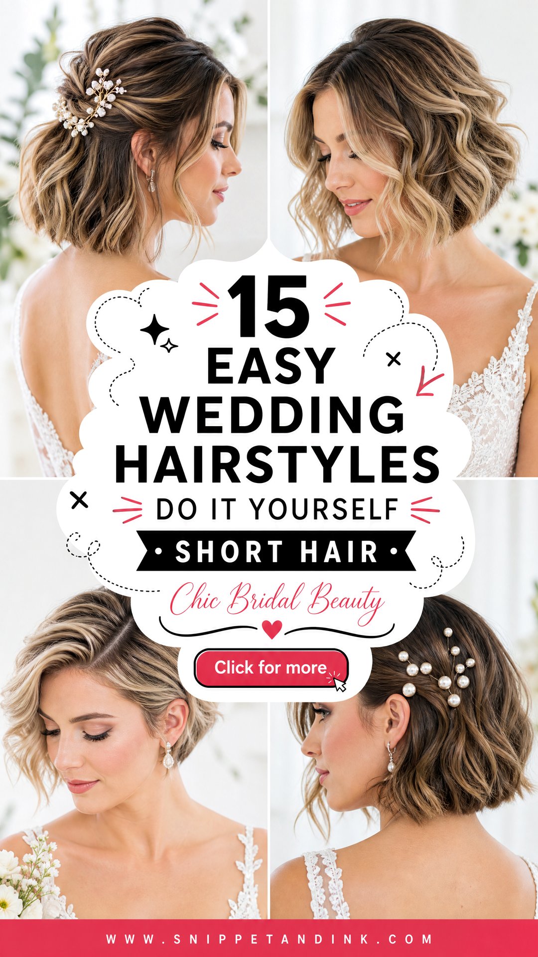 15 Easy Wedding Hairstyles Do It Yourself Short Hair - 15 Easy Wedding Hairstyles Do It Yourself Short Hair