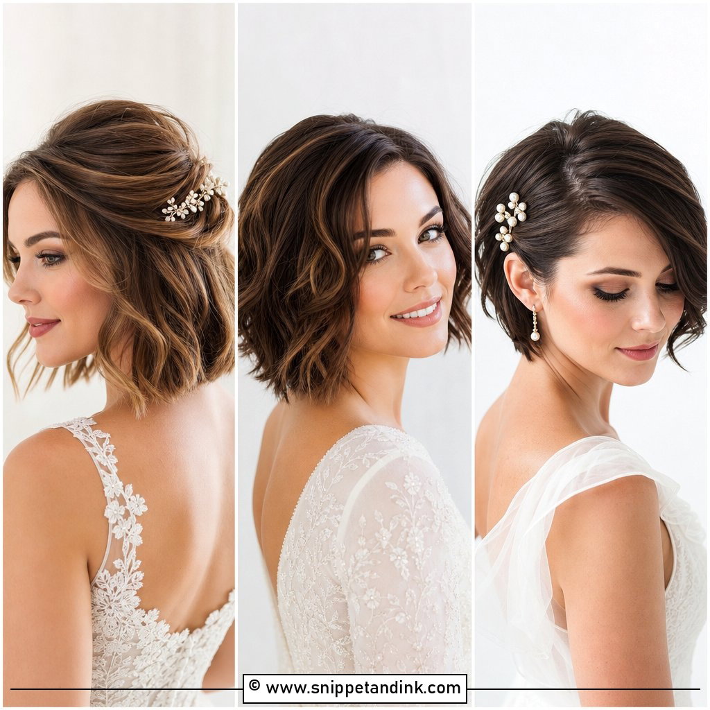 15 Easy Wedding Hairstyles Do It Yourself Short Hair