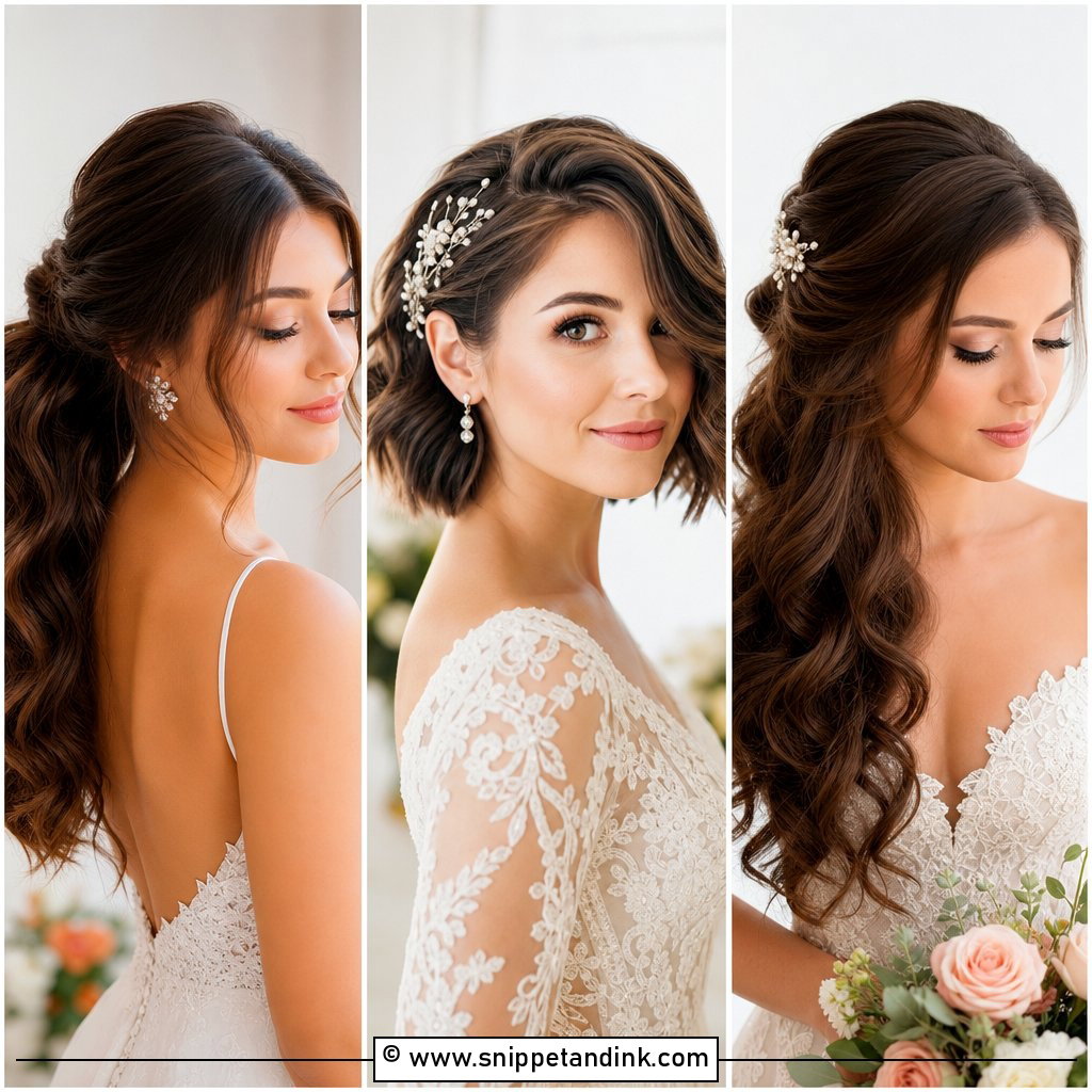 15 Easy Wedding Hairstyles for Bride Looks Youll Love
