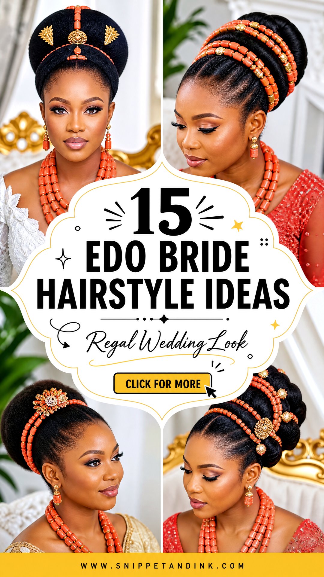 15 Edo Bride Hairstyle Ideas for a Regal Wedding Look - 15 Edo Bride Hairstyle Ideas for a Regal Wedding Look
