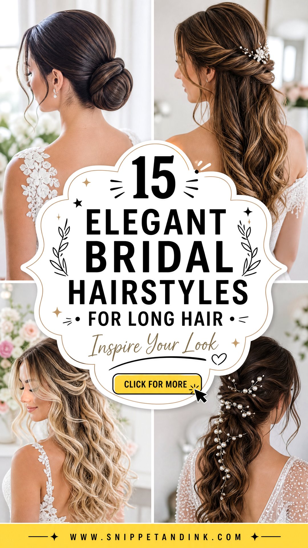 15 Elegant Bridal Hairstyles for Long Hair to Inspire - 15 Elegant Bridal Hairstyles for Long Hair to Inspire