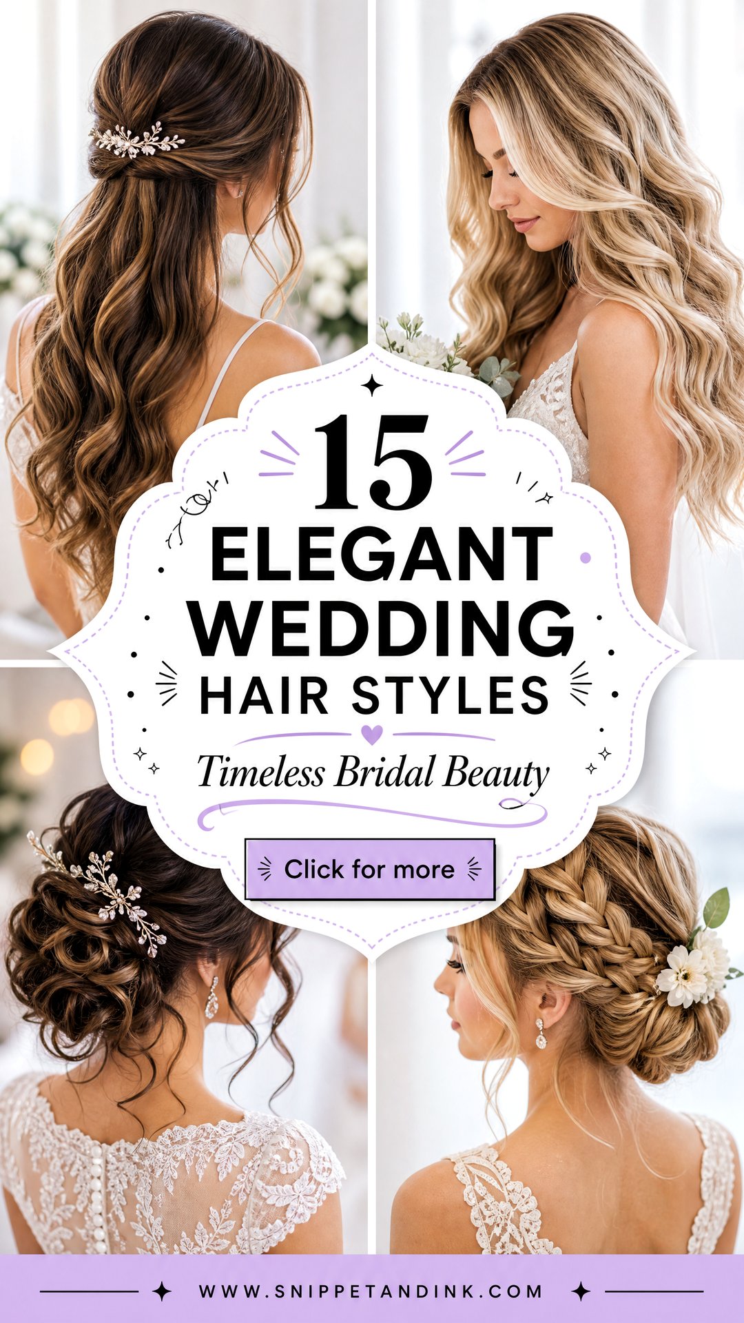 15 Elegant Wedding Hair Styles for Timeless Bridal Beauty - 15 Elegant Wedding Hair Styles for Timeless Bridal Beauty