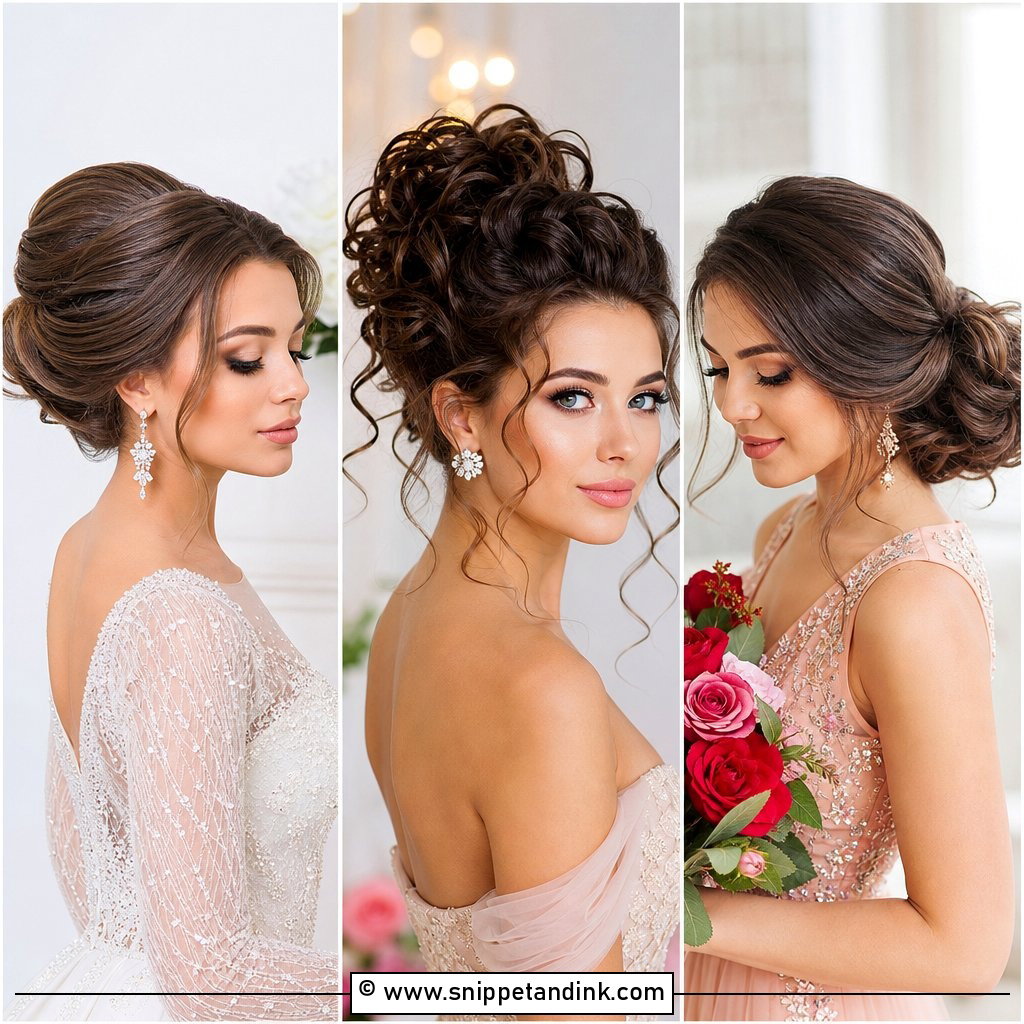 15 Engagement Updo Hairstyles for a Polished Party Look