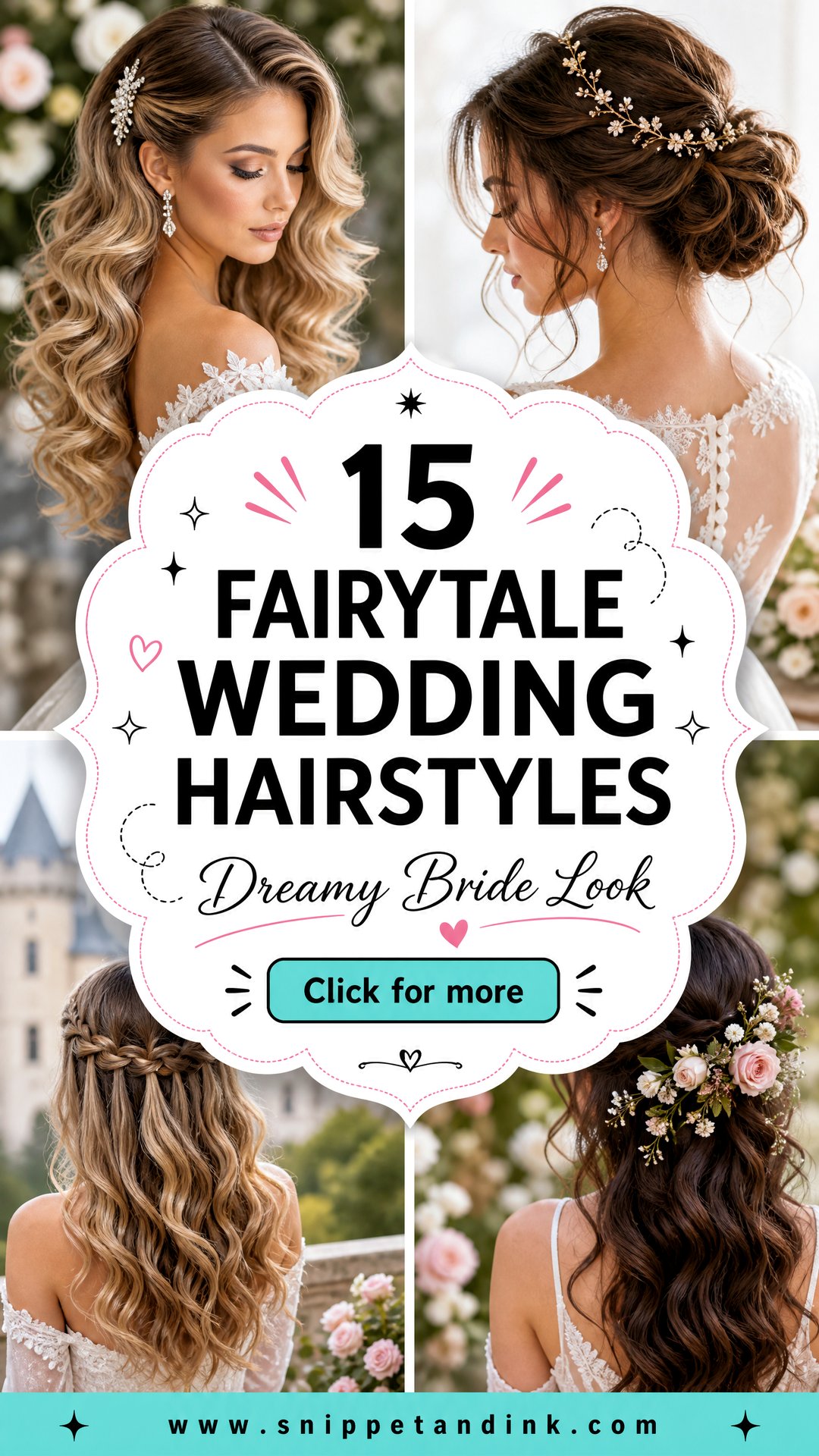 15 Fairytale Wedding Hairstyles for a Dreamy Bride Look - 15 Fairytale Wedding Hairstyles for a Dreamy Bride Look