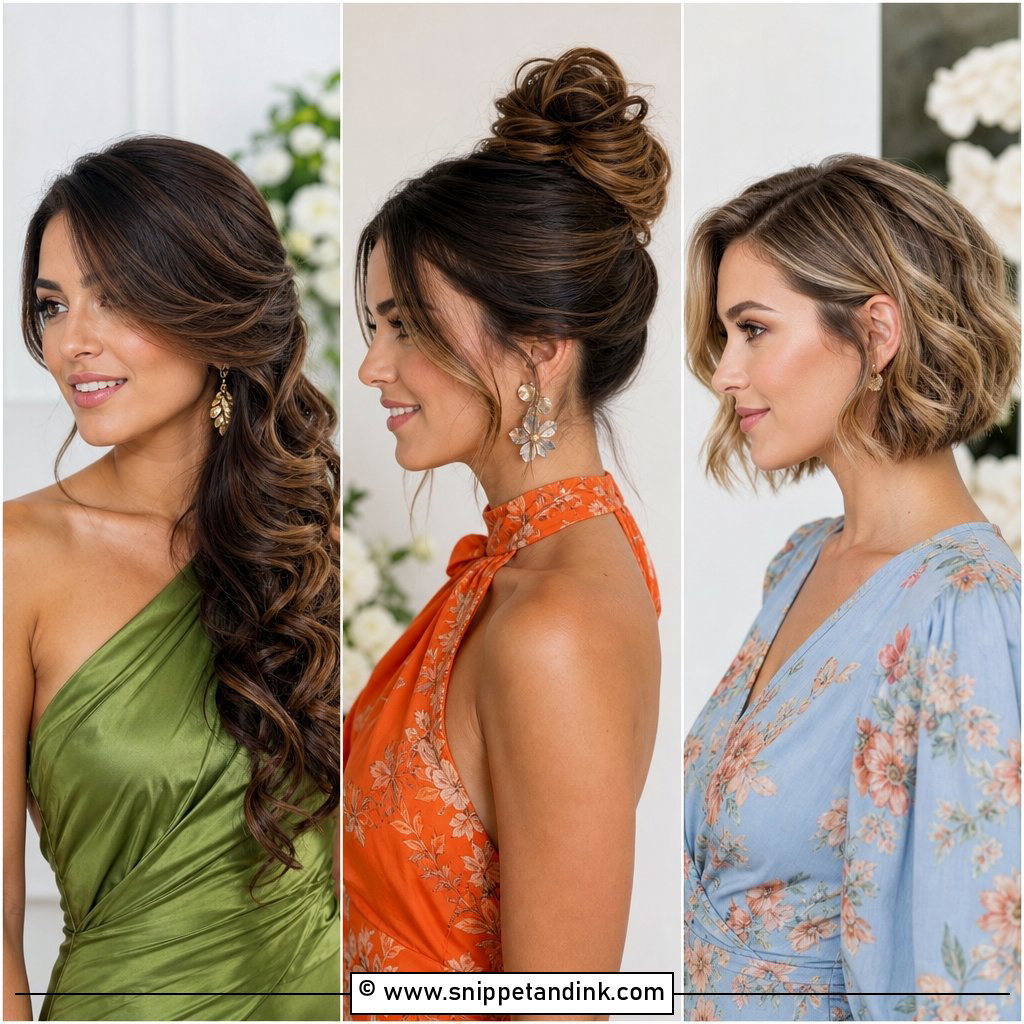 15 Fall Wedding Guest Hairstyles for Chic Seasonal Style