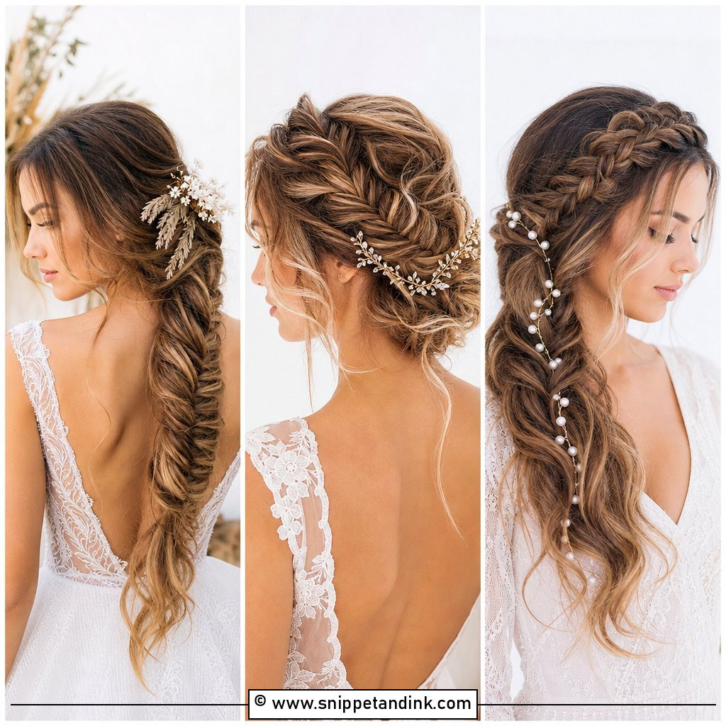 15 Fishtail Bridal Hair Ideas for Dreamy Modern Brides