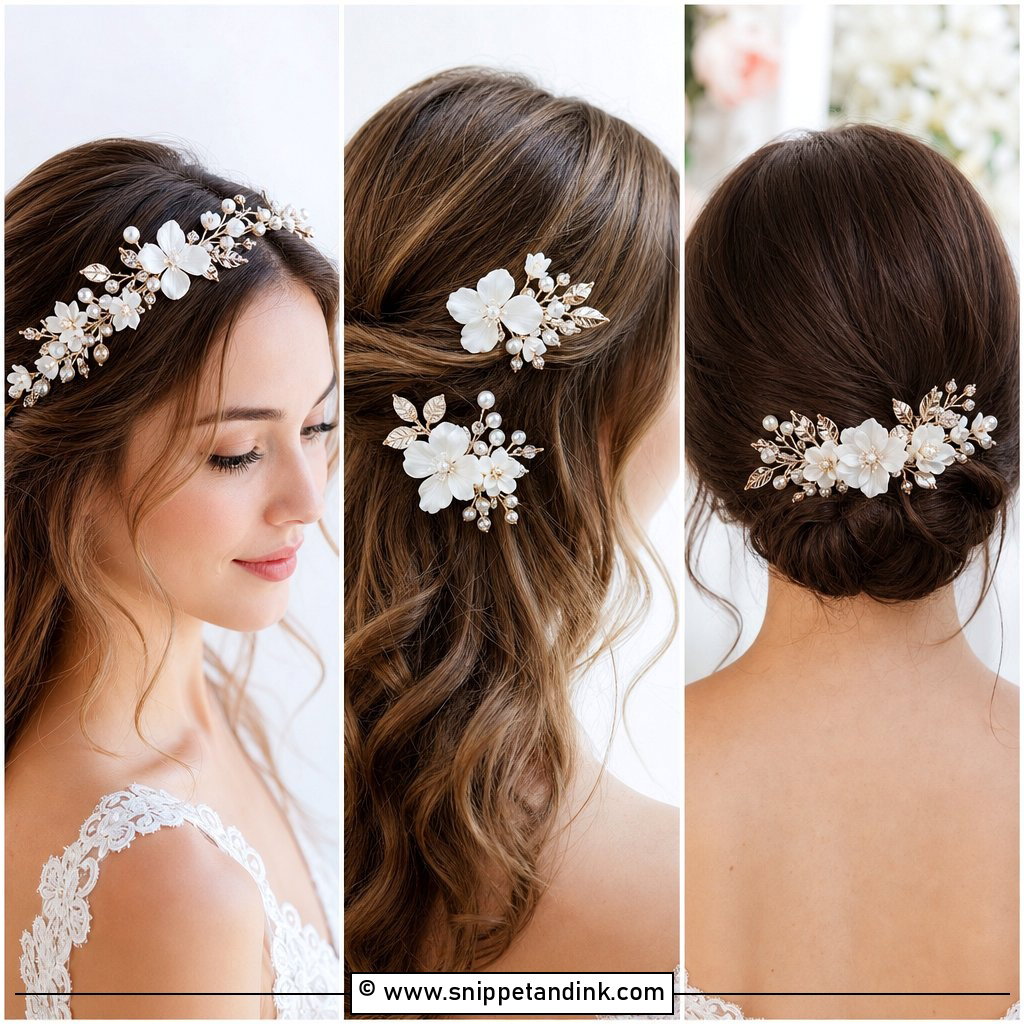 15 Floral Bridal Hair Accessories for a Garden Wedding
