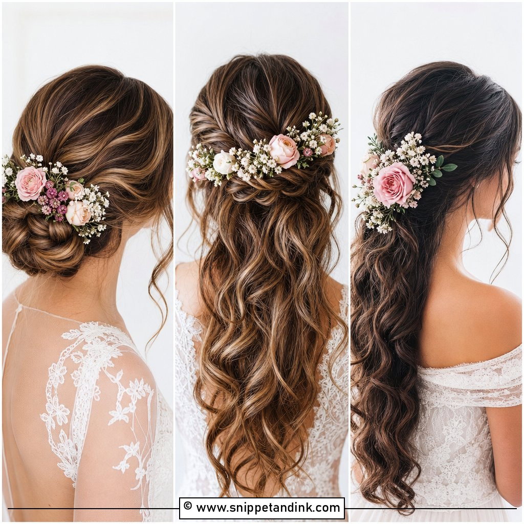15 Floral Bridal Hairstyles for a Romantic Wedding Look