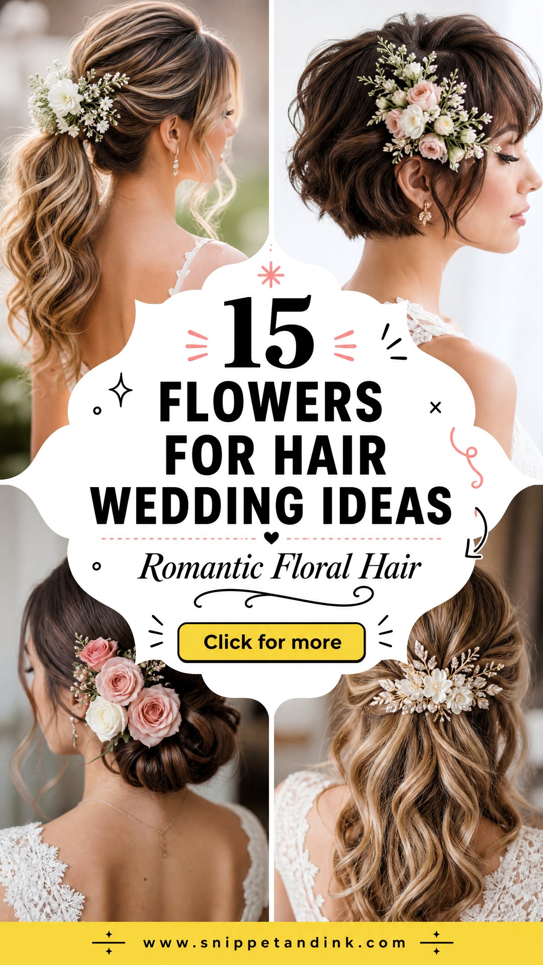 15 Flowers for Hair Wedding Ideas for Romantic Brides - 15 Flowers for Hair Wedding Ideas for Romantic Brides