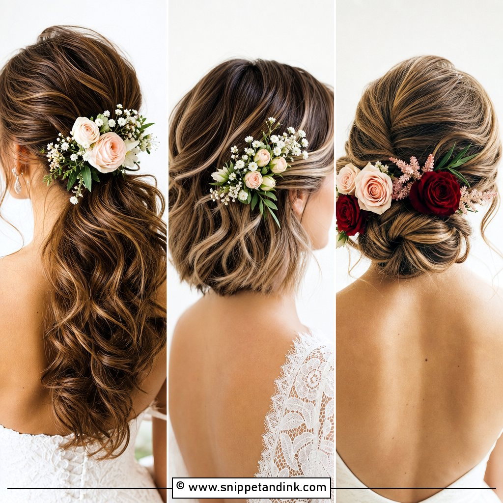 15 Flowers for Hair Wedding Ideas for Romantic Brides