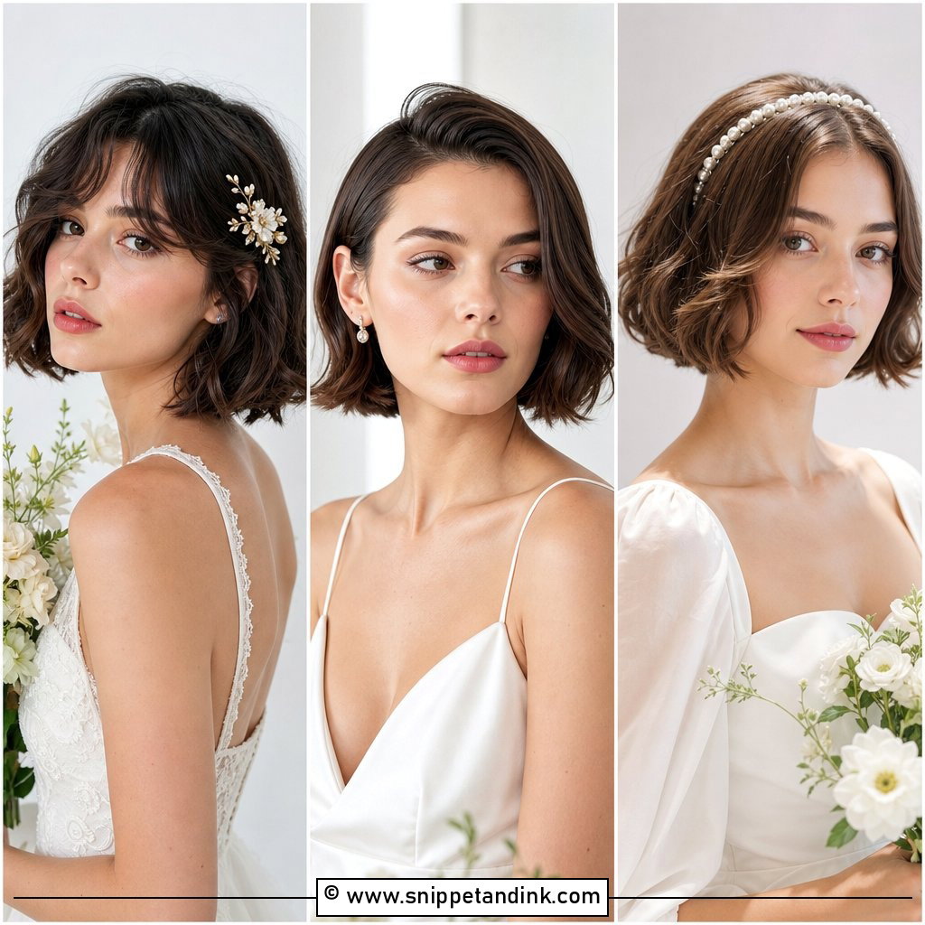 15 French Bob Wedding Hair Ideas for Chic Modern Brides