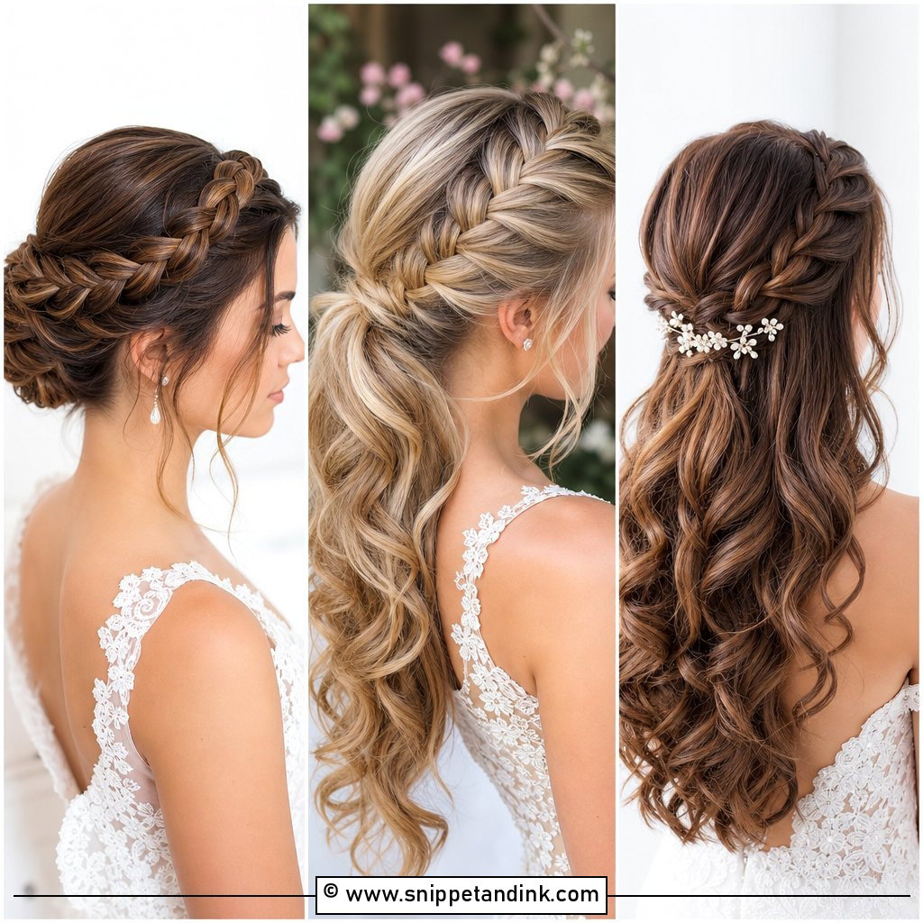 15 French Braid Hairstyles for Wedding Looks Brides Love
