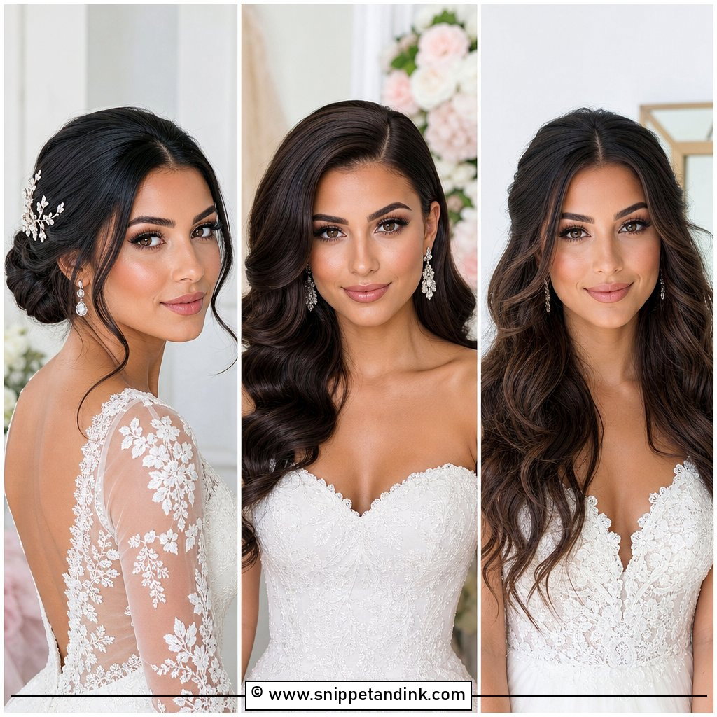 15 Front Bridal Hair Style Ideas for a Radiant Wedding