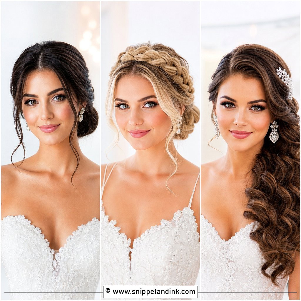 15 Frontal Bridal Hairstyles for a Flawless Aisle Look