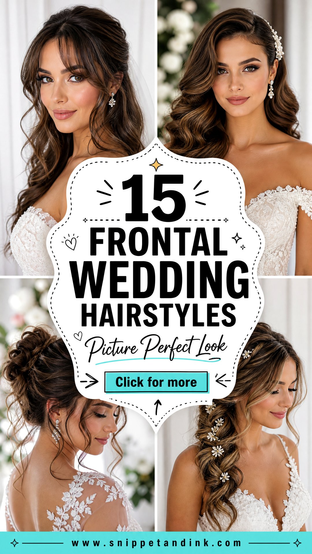 15 Frontal Wedding Hairstyles for a Picture-Perfect Look - 15 Frontal Wedding Hairstyles for a Picture-Perfect Look