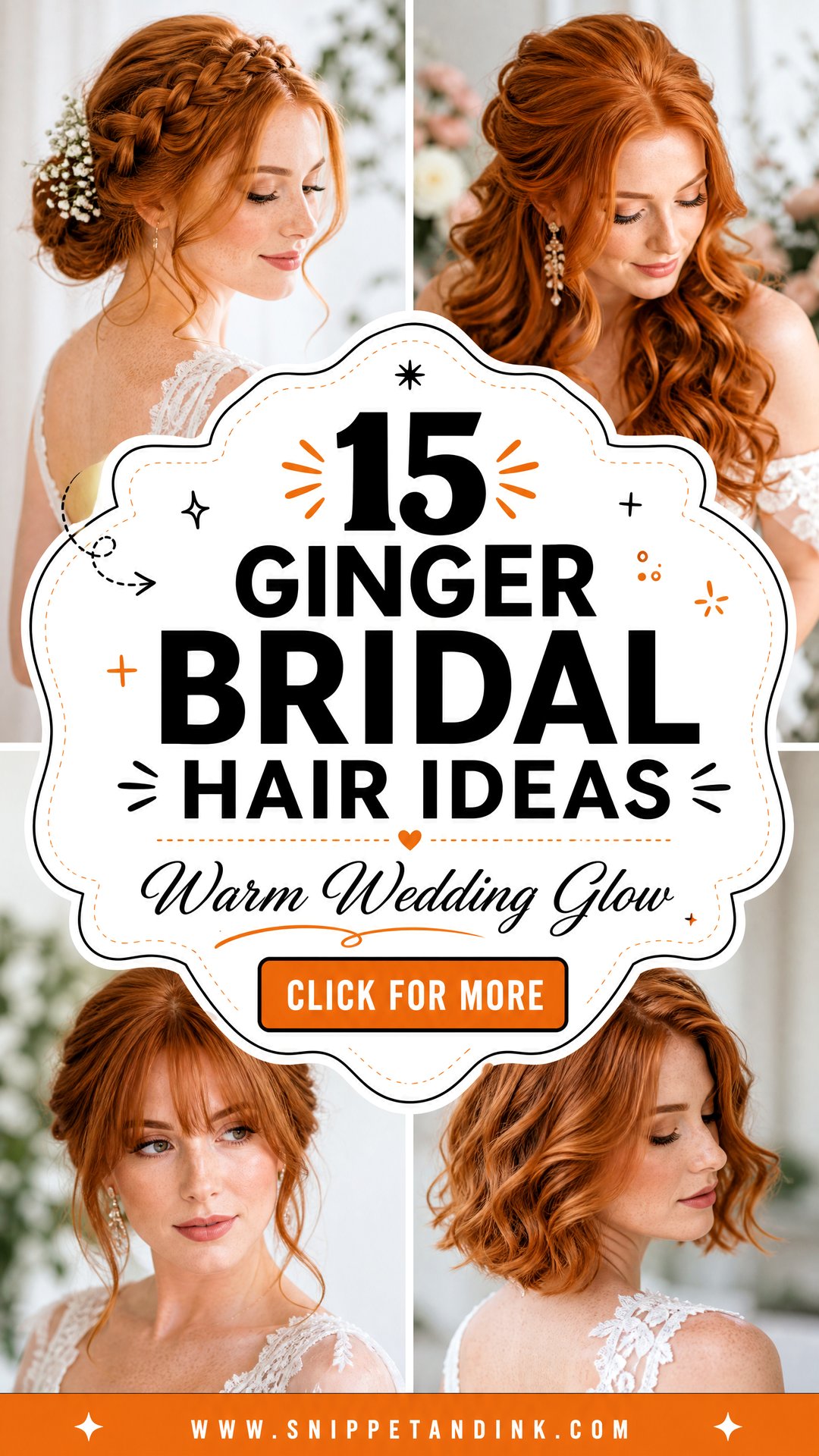 15 Ginger Bridal Hair Ideas for a Warm Wedding Glow Today - 15 Ginger Bridal Hair Ideas for a Warm Wedding Glow Today