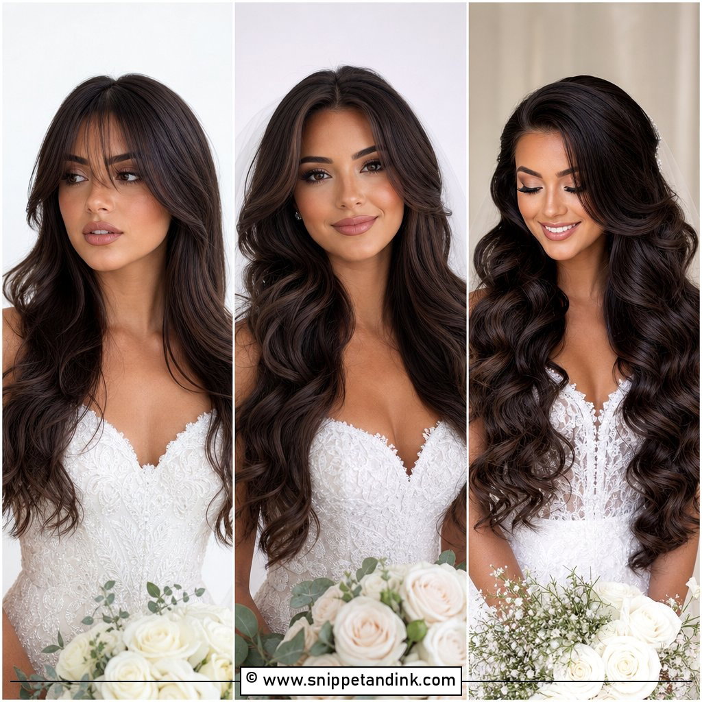 15 Glam Bridal Hair Down Ideas for Soft Wedding Beauty