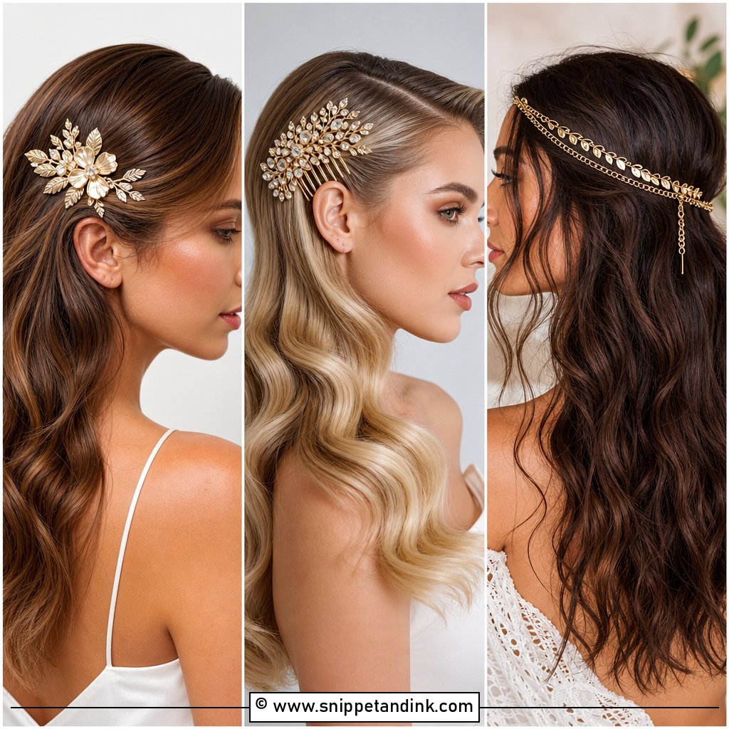 15 Gold Hair Accessories Wedding Ideas for Radiant Style