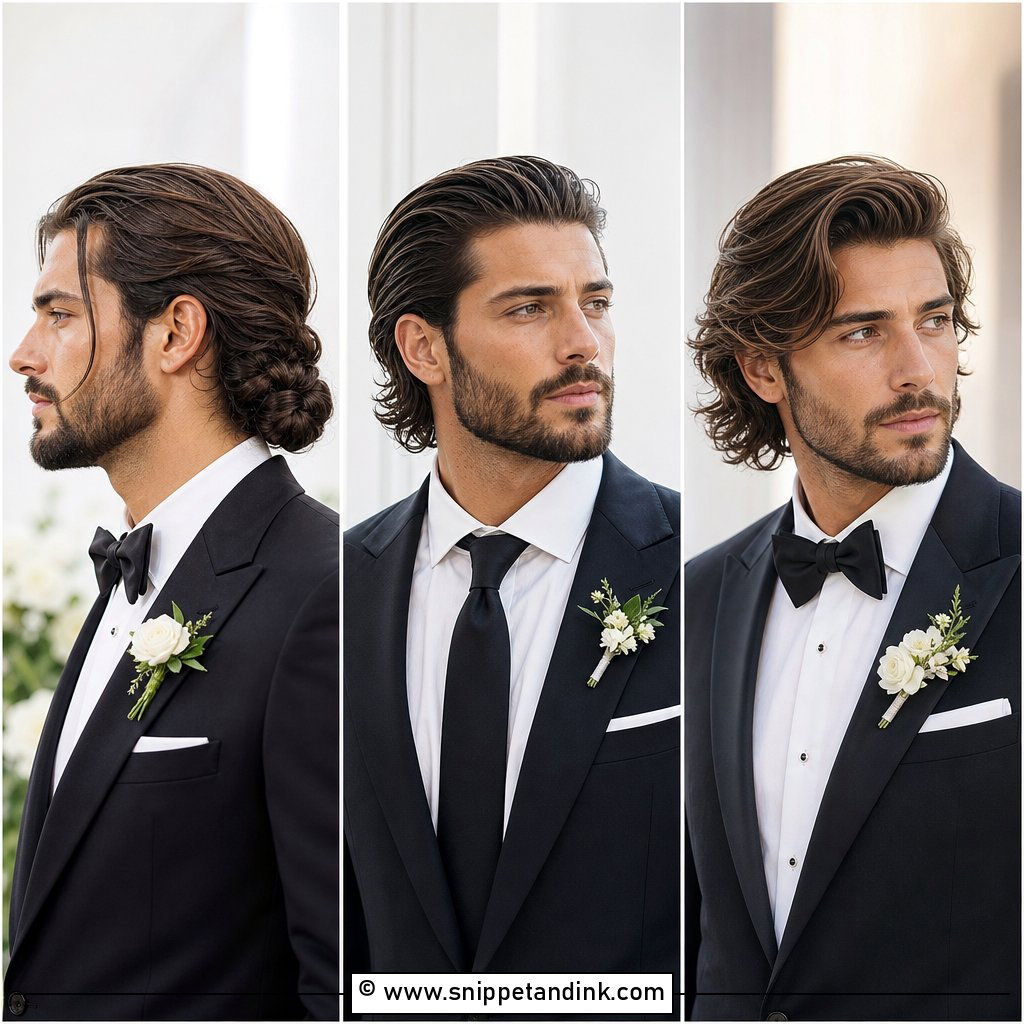 15 Groom Long Hair Wedding Men Ideas for Modern Style
