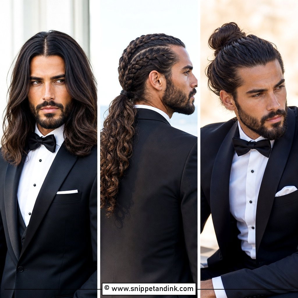 15 Groom with Long Hair Ideas for a Stylish Wedding