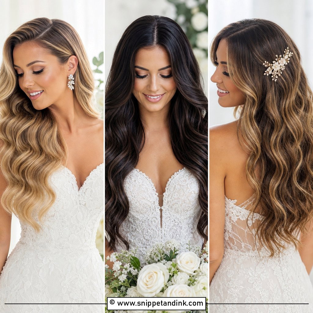 15 Hair Down Bridal Hair Ideas for Romantic Aisle Style