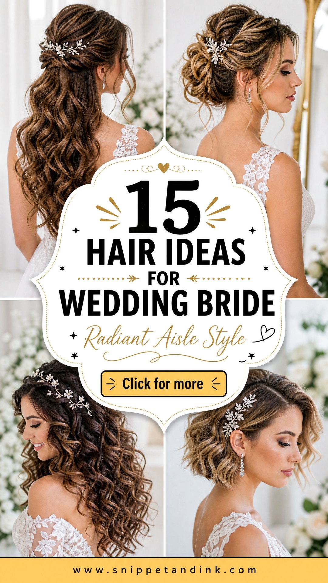 15 Hair Ideas for Wedding Bride for Radiant Aisle Style - 15 Hair Ideas for Wedding Bride for Radiant Aisle Style