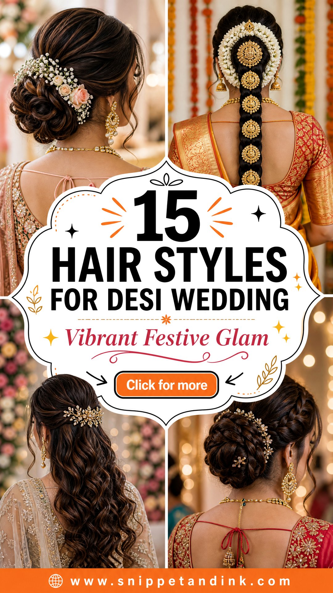15 Hair Styles for Desi Wedding for Vibrant Festive Glam - 15 Hair Styles for Desi Wedding for Vibrant Festive Glam
