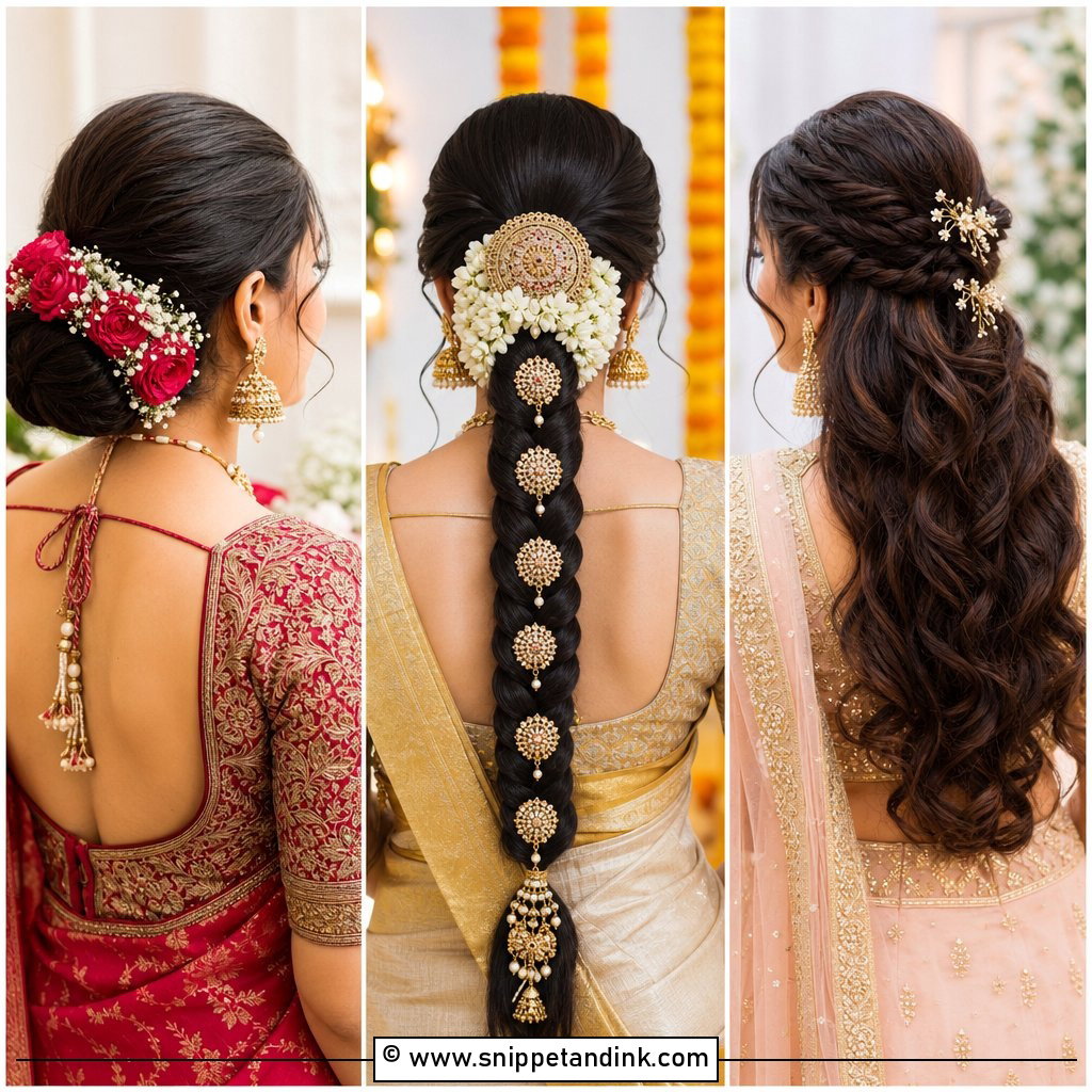 15 Hair Styles for Desi Wedding for Vibrant Festive Glam