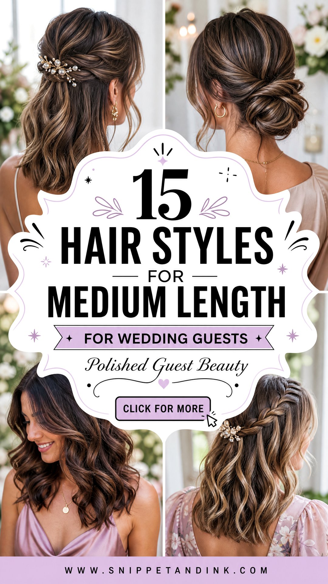 15 Hair Styles for Medium Length for Wedding Guests - 15 Hair Styles for Medium Length for Wedding Guests