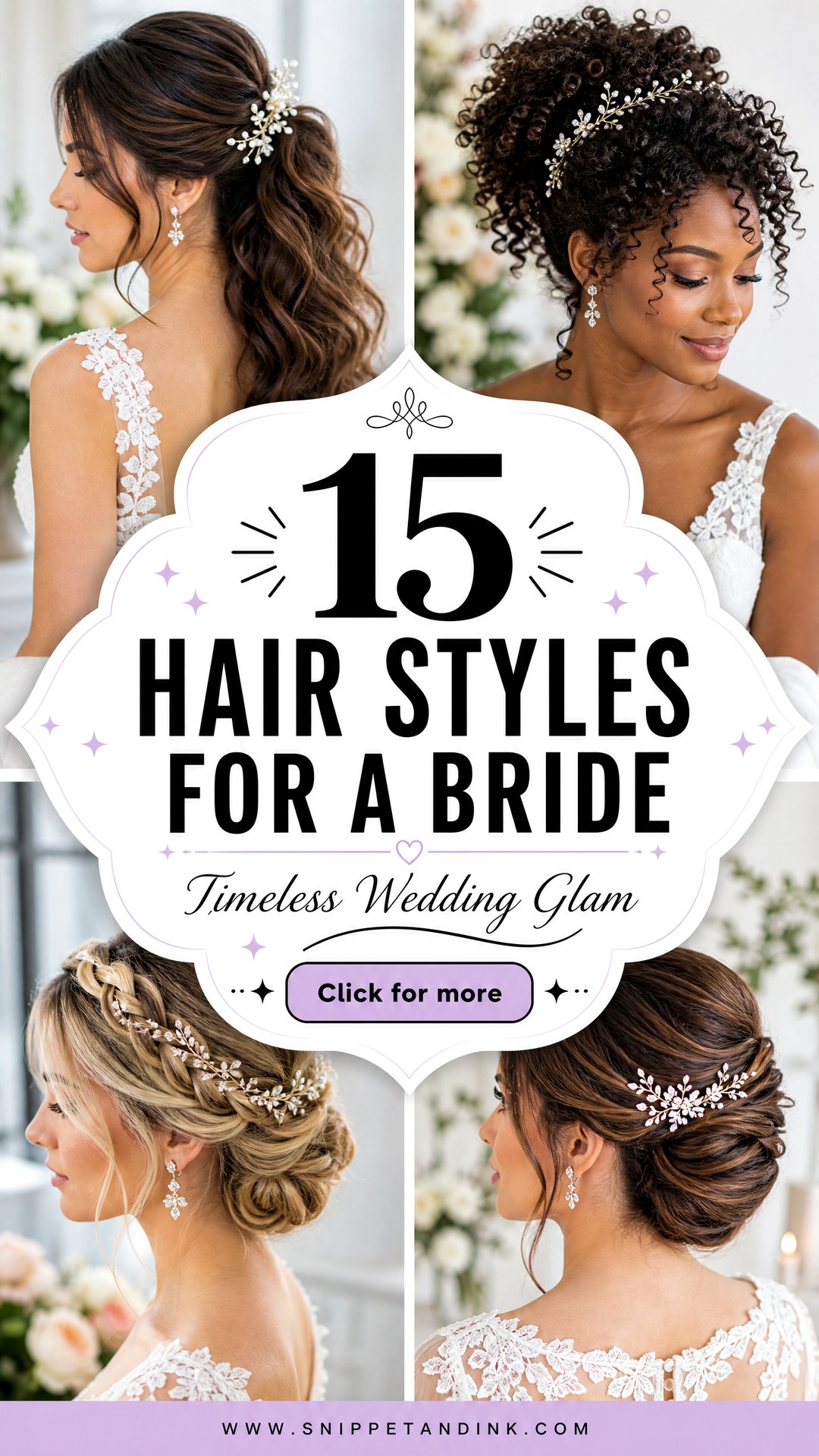 15 Hair Styles for a Bride for Timeless Wedding Glam - 15 Hair Styles for a Bride for Timeless Wedding Glam