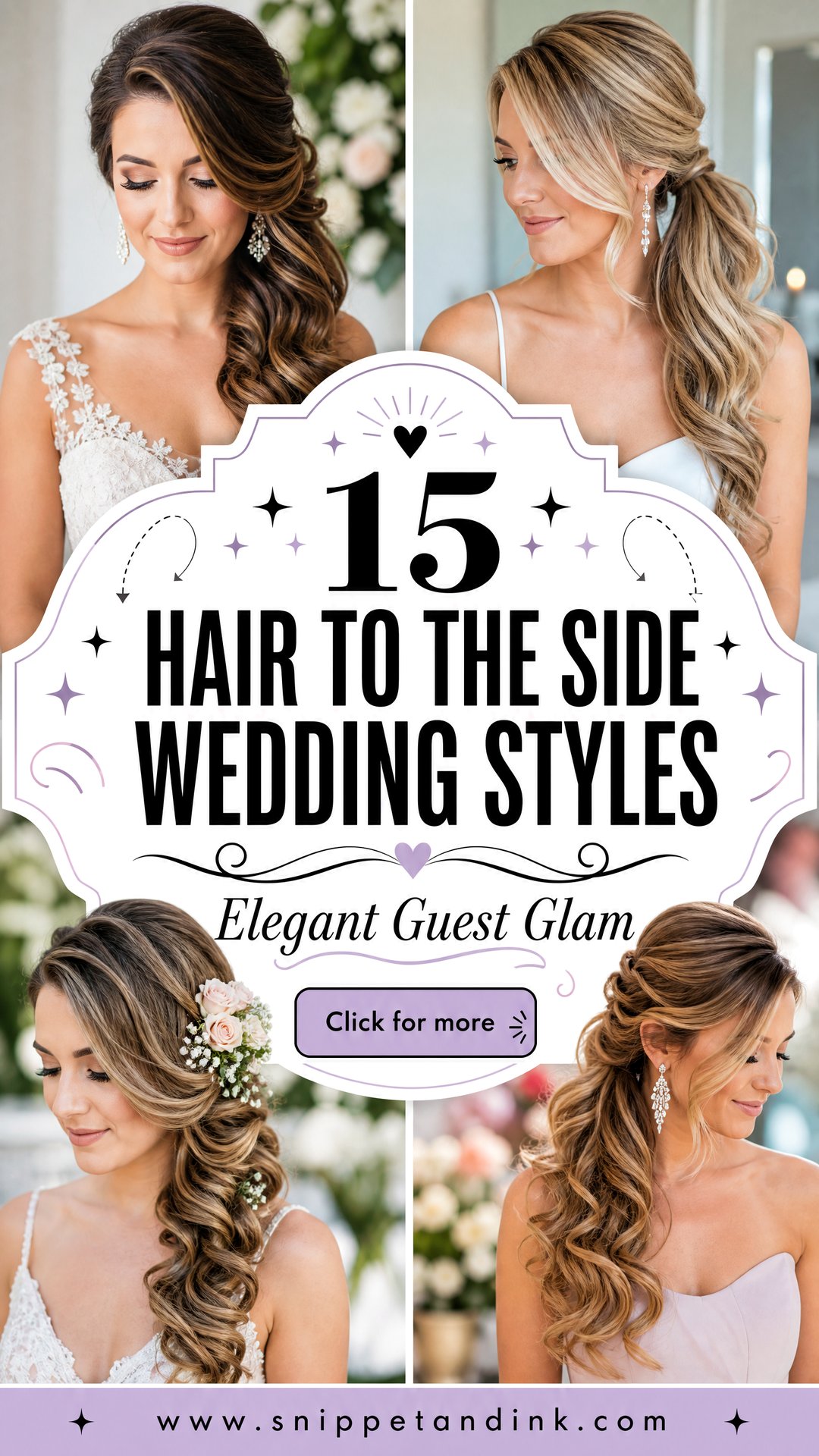 15 Hair to the Side Wedding Styles for Elegant Guests - 15 Hair to the Side Wedding Styles for Elegant Guests