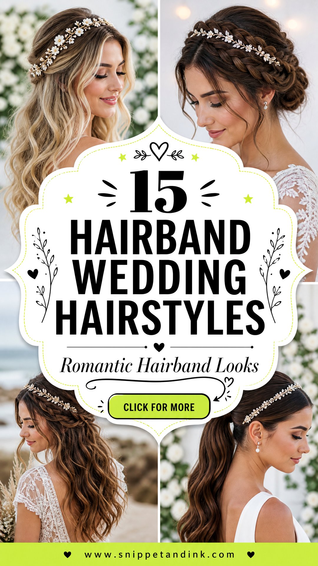 15 Hairband Wedding Hairstyles Romantic Looks to Try - 15 Hairband Wedding Hairstyles: Romantic Looks to Try