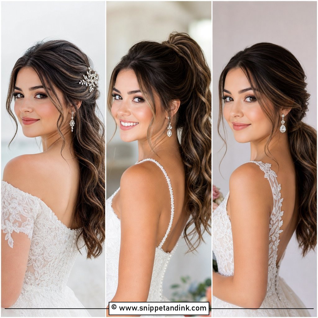 15 Hairdo for Round Face Wedding Ideas Flattering Looks