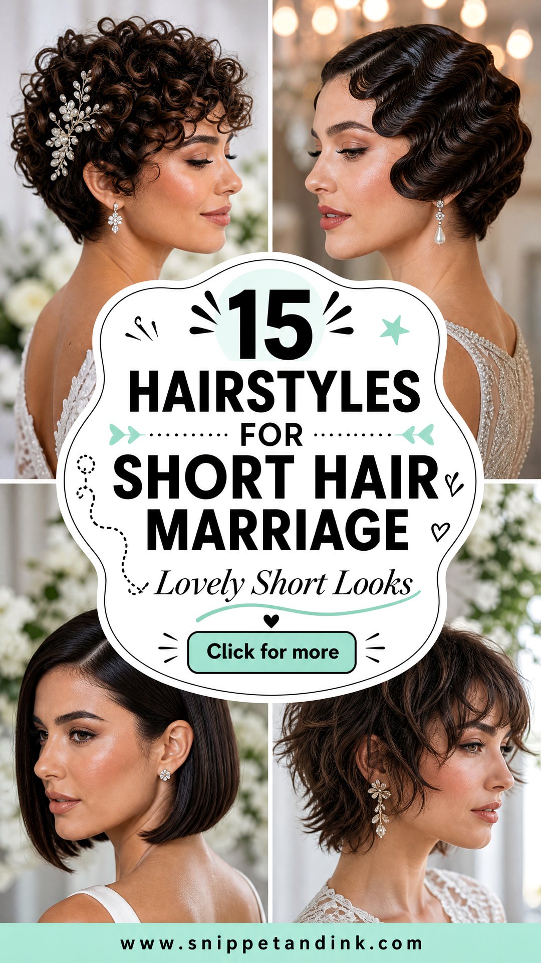 15 Hairstyles for Short Hair Marriage Looks to Love - 15 Hairstyles for Short Hair Marriage Looks to Love