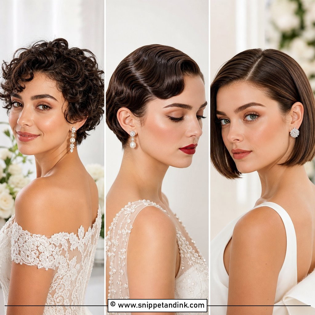 15 Hairstyles for Short Hair Marriage Looks to Love