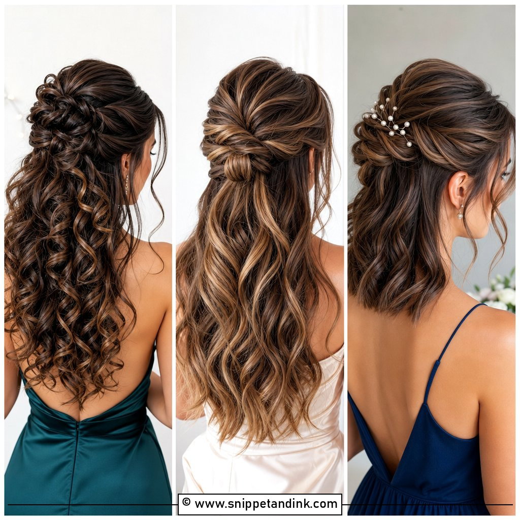 15 Half Updo Prom Ideas for a Glamorous Night Out